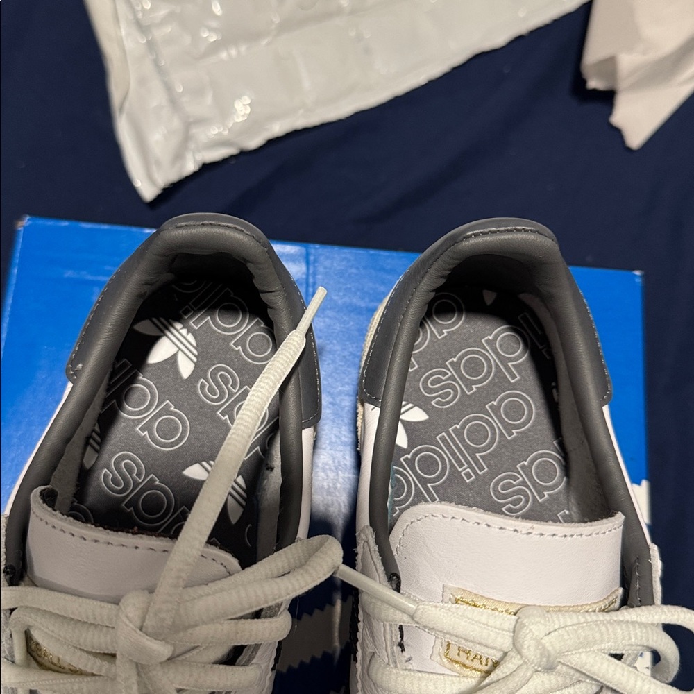 adidas White and Black Athletic Shoes - Picture 10 of 14